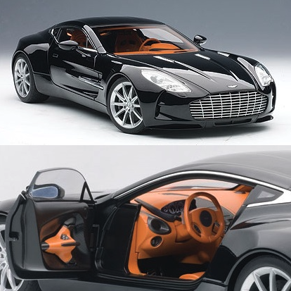 【Anybuy】ASTON MARTIN ONE-77 1/18 1/18 Tecnomodel Aston Martin One-77 One77 (Grey) Resin Car Model