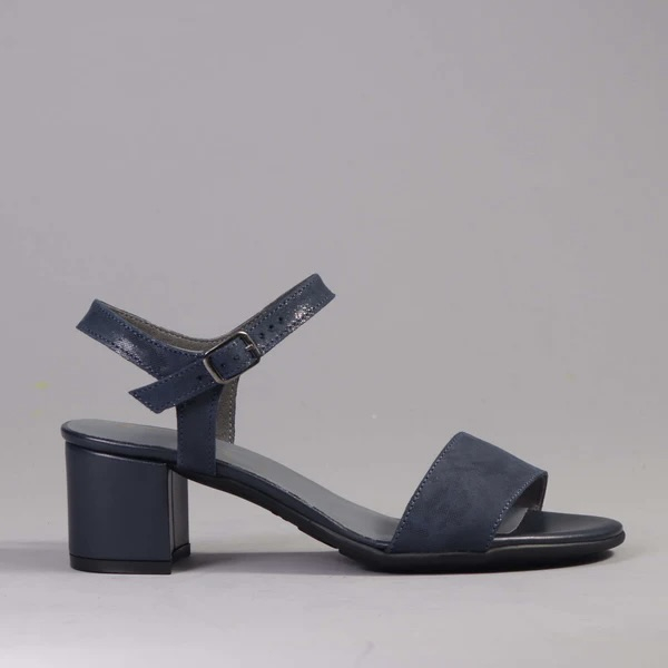 Stylish Olive Green Block Heel Sandals by J.Adams Shoes