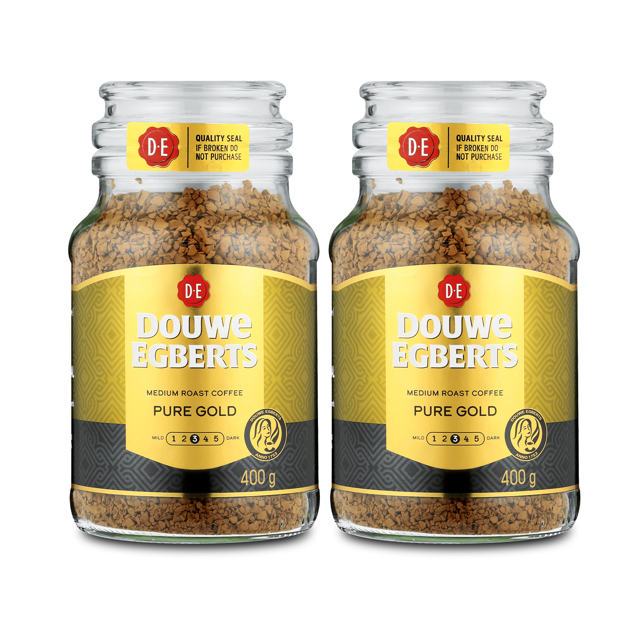 Douwe Egberts 2x 400g Instant Coffee Jars OneDayOnly