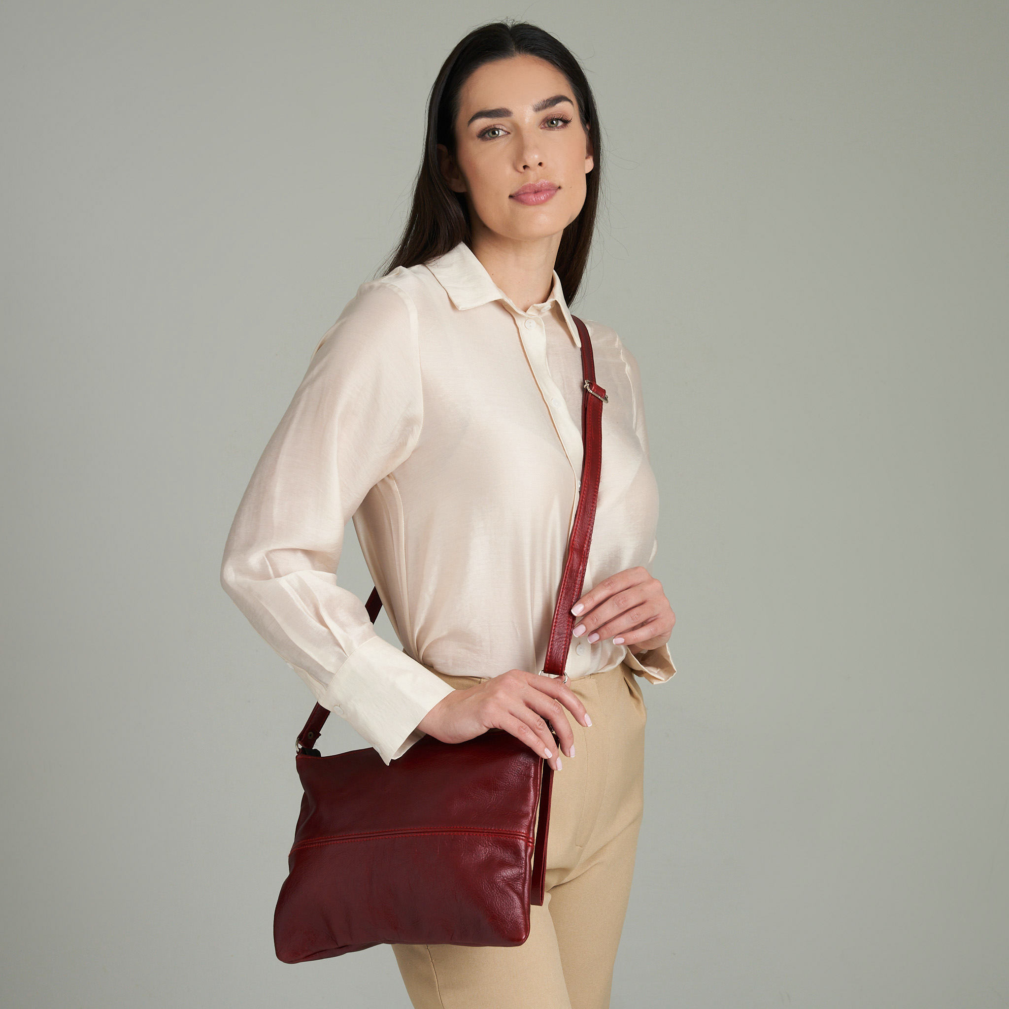 Joker Casual Fashion Messenger Bag Leather Texture Shoulder Diagonal Handbag main image 0