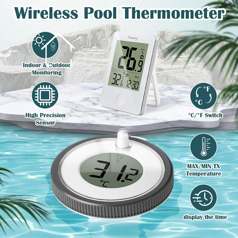 Digital Thermometer Google Home Pool Thermometer WiFi Smart