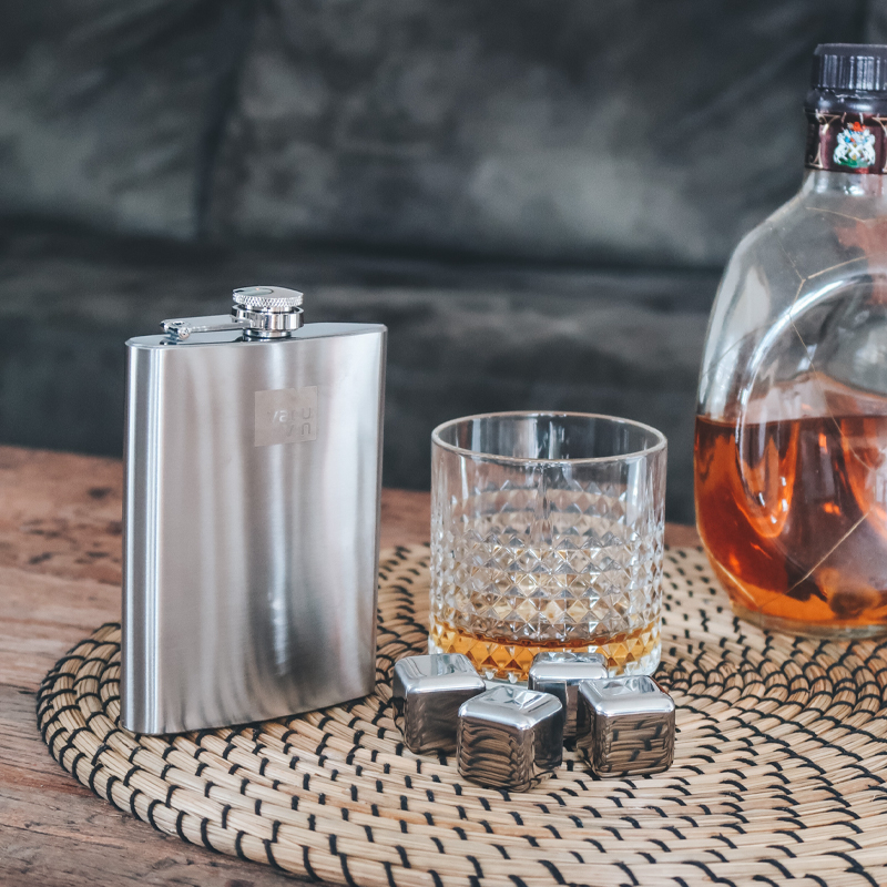 240ml Stainless Steel Hip Flask and Funnel