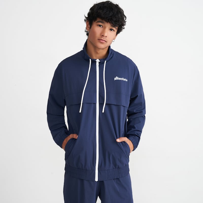 Skechers jacket discount mens black