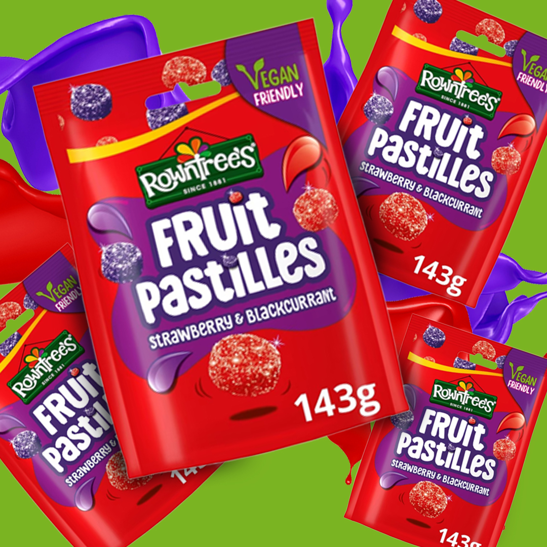 4x 143g Strawberry and Blackcurrant Fruit Pastilles