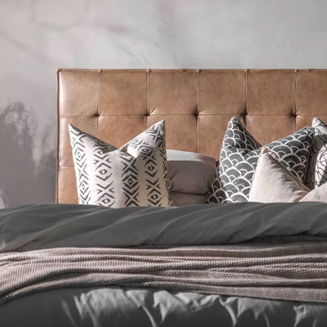 Full-Grain Leather Headboard