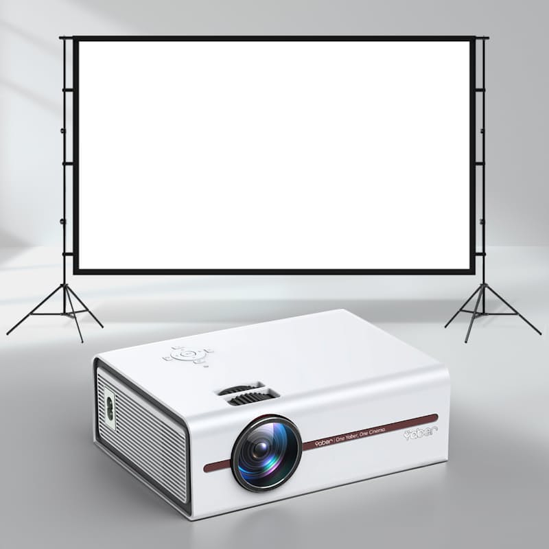 Yaber V5 5G WiFi Bluetooth 5.0 Mini 720P Native Projector with Screen