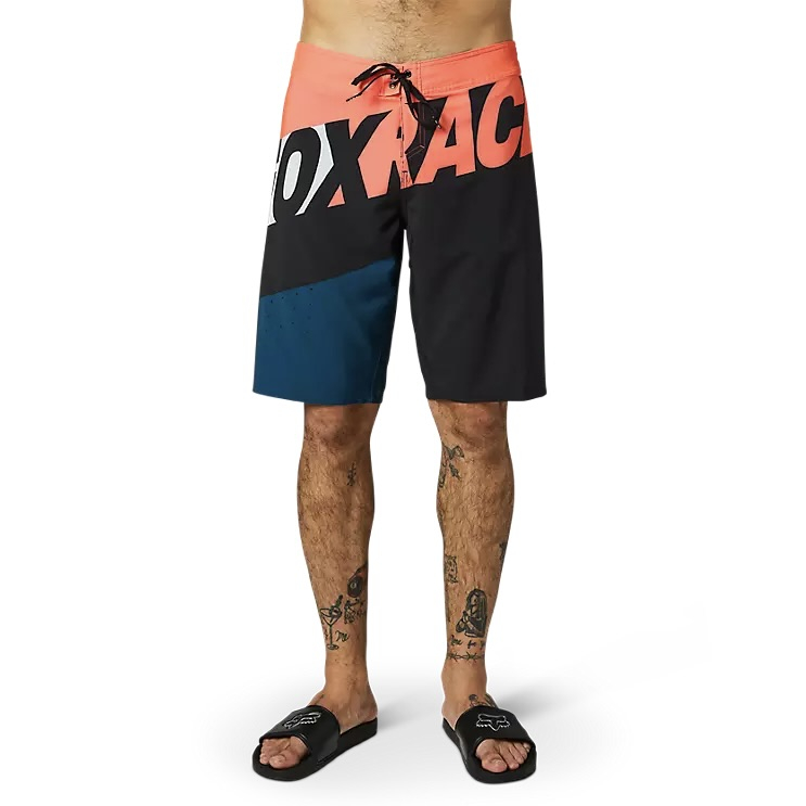 Short De Bain Fox Vintage - Boardshort Homme - Multicolore Bleu/rouge/jaune - Neuf