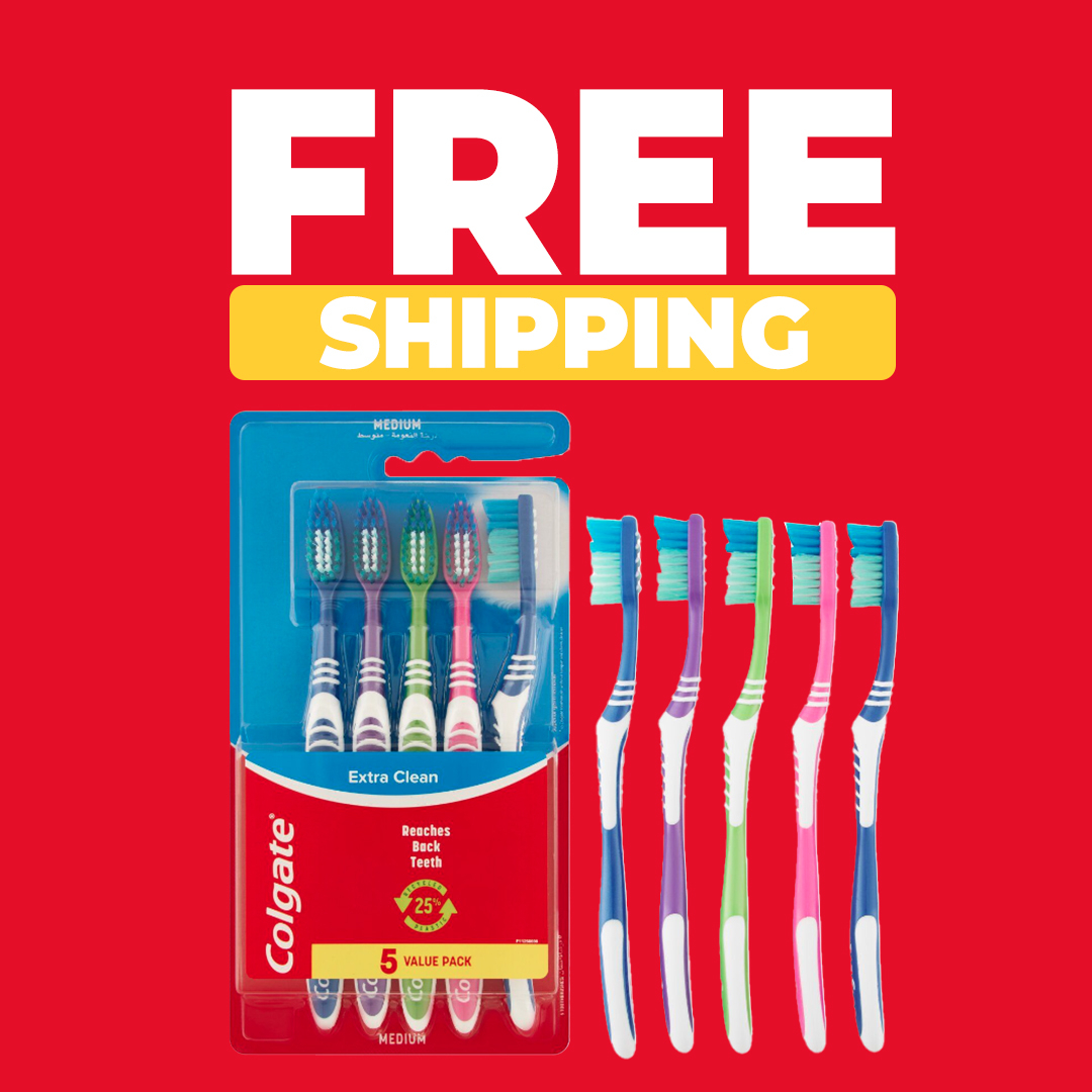 colgate-extra-clean-medium-toothbrushes-5-s-onedayonly