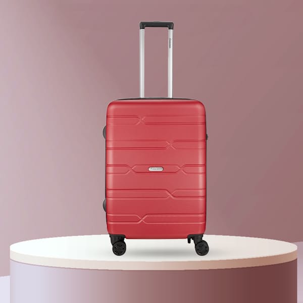 65cm Red Bondi Hard Shell Travel Suitcase with Combo Lock