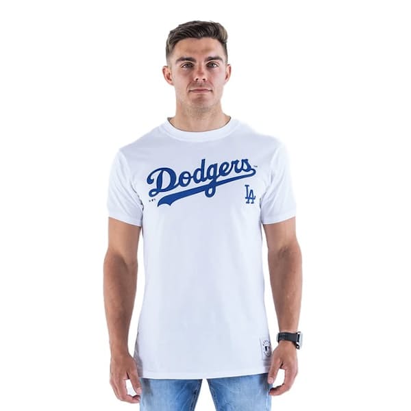 Men's 100% Cotton White LA Dodgers Core T-Shirt