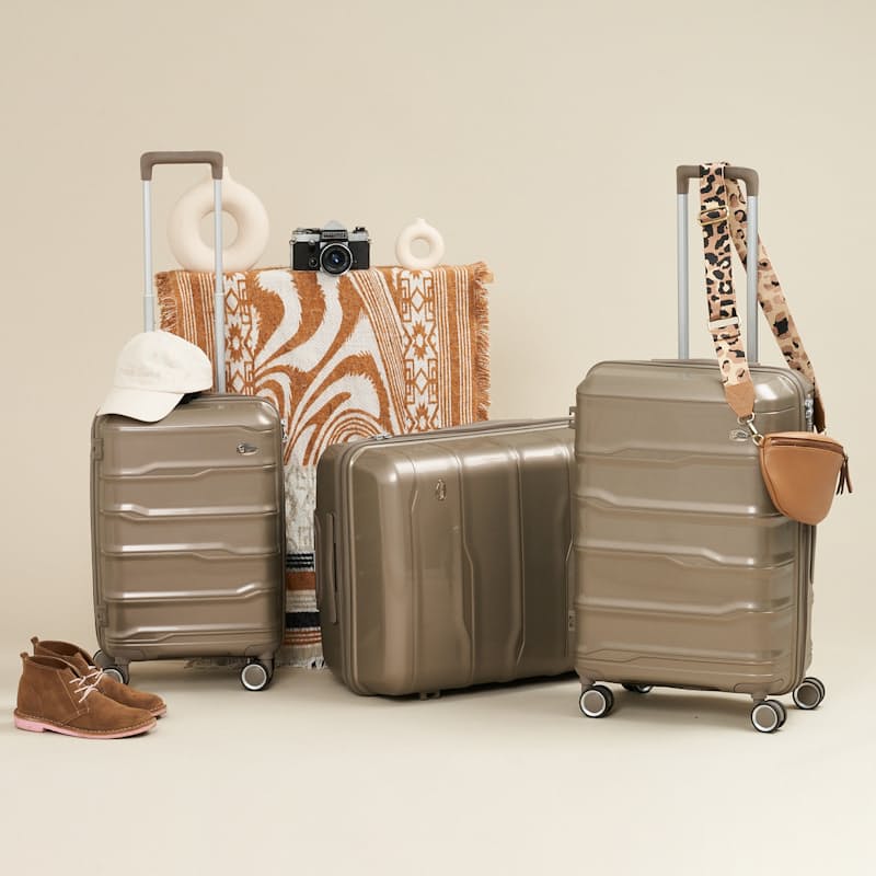 50 off on 3 Piece Hard Shell Luggage Set OneDayOnly