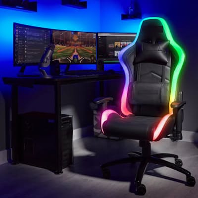 Pro Edition Racing Gaming Chair with RGB lights and Footrest