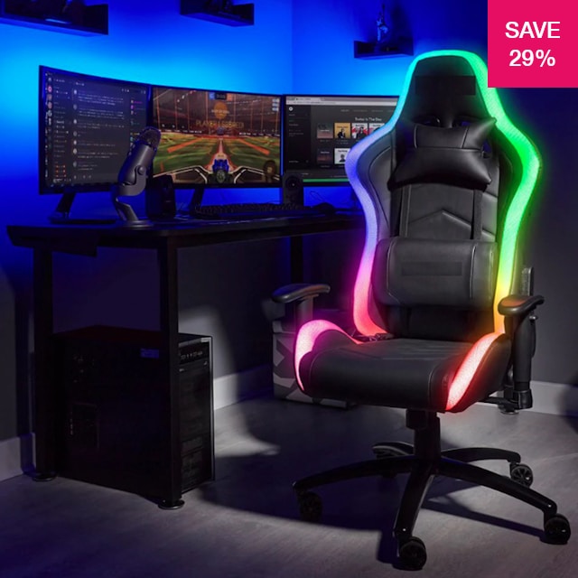 29% off on Gaming Chair with RGB lights | OneDayOnly