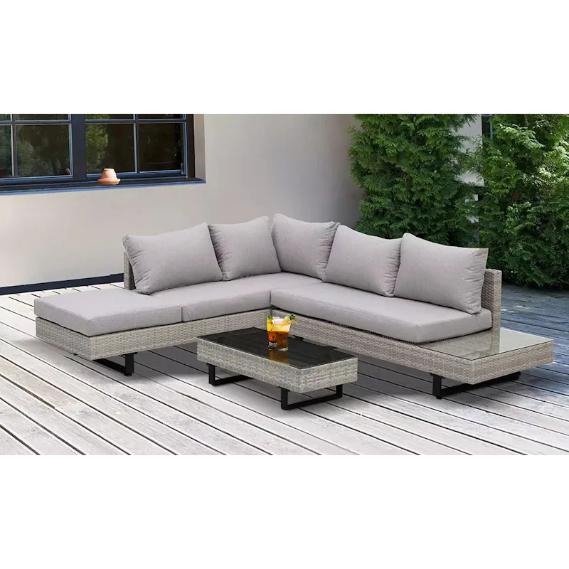 47% off on Cyprus Rattan Corner Patio Set | OneDayOnly