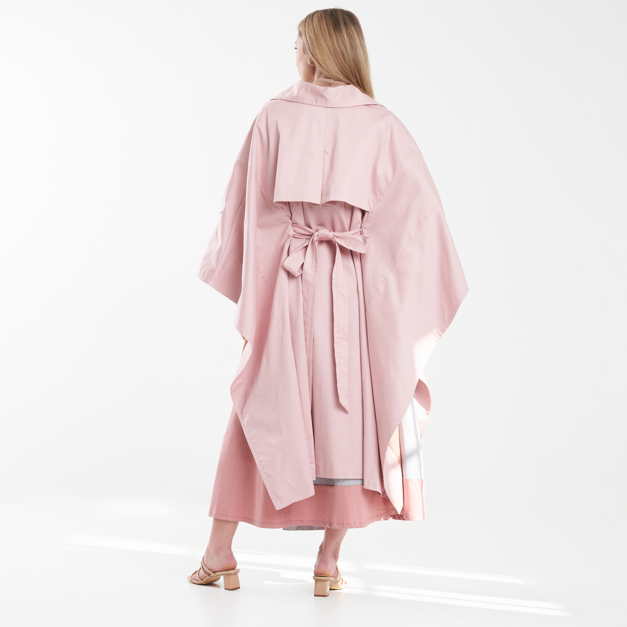 【Amanda】 ato WOOL TRENCH COAT Amanda Holden Sky Blue Wool Trench Coat | NYC Jackets