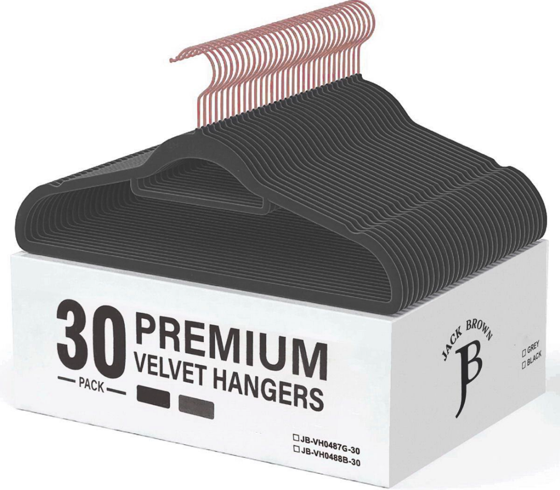 50 off on Jack Brown Non Slip Velvet Hangers OneDayOnly