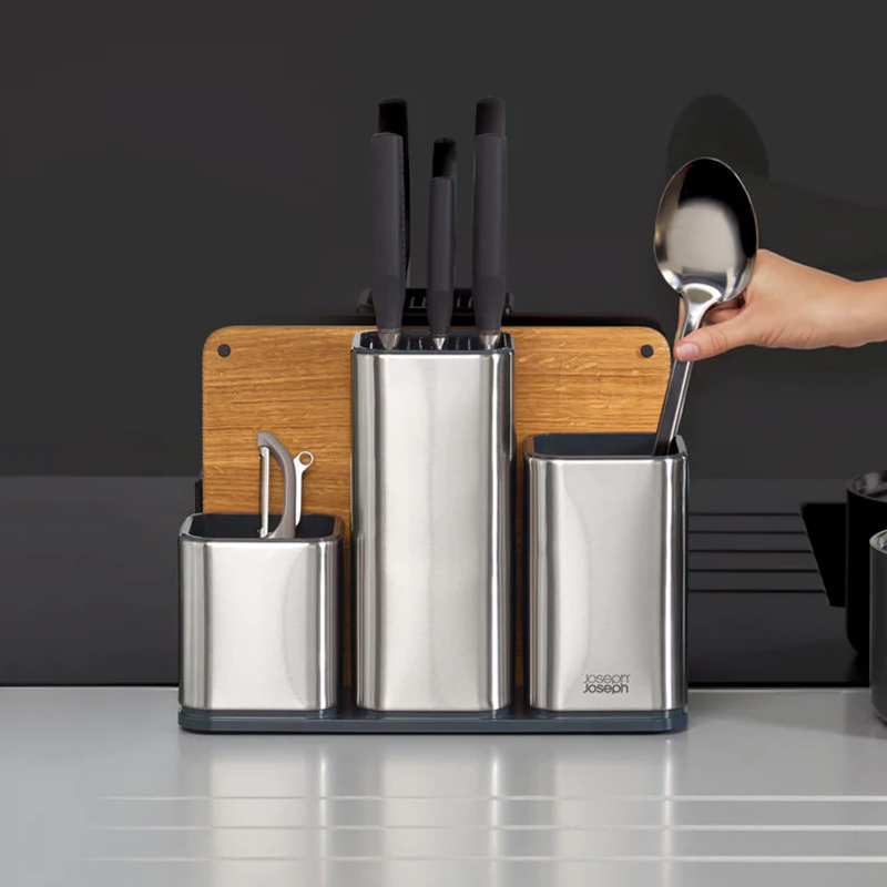 CounterStore™ Steel Worktop Organiser with Chopping Board