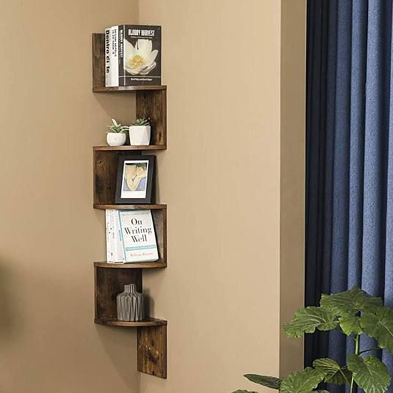 Corner Display Floating Book Shelf