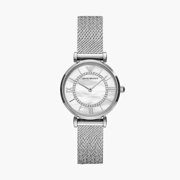 Ladies Two-Hand Stainless Steel Watch