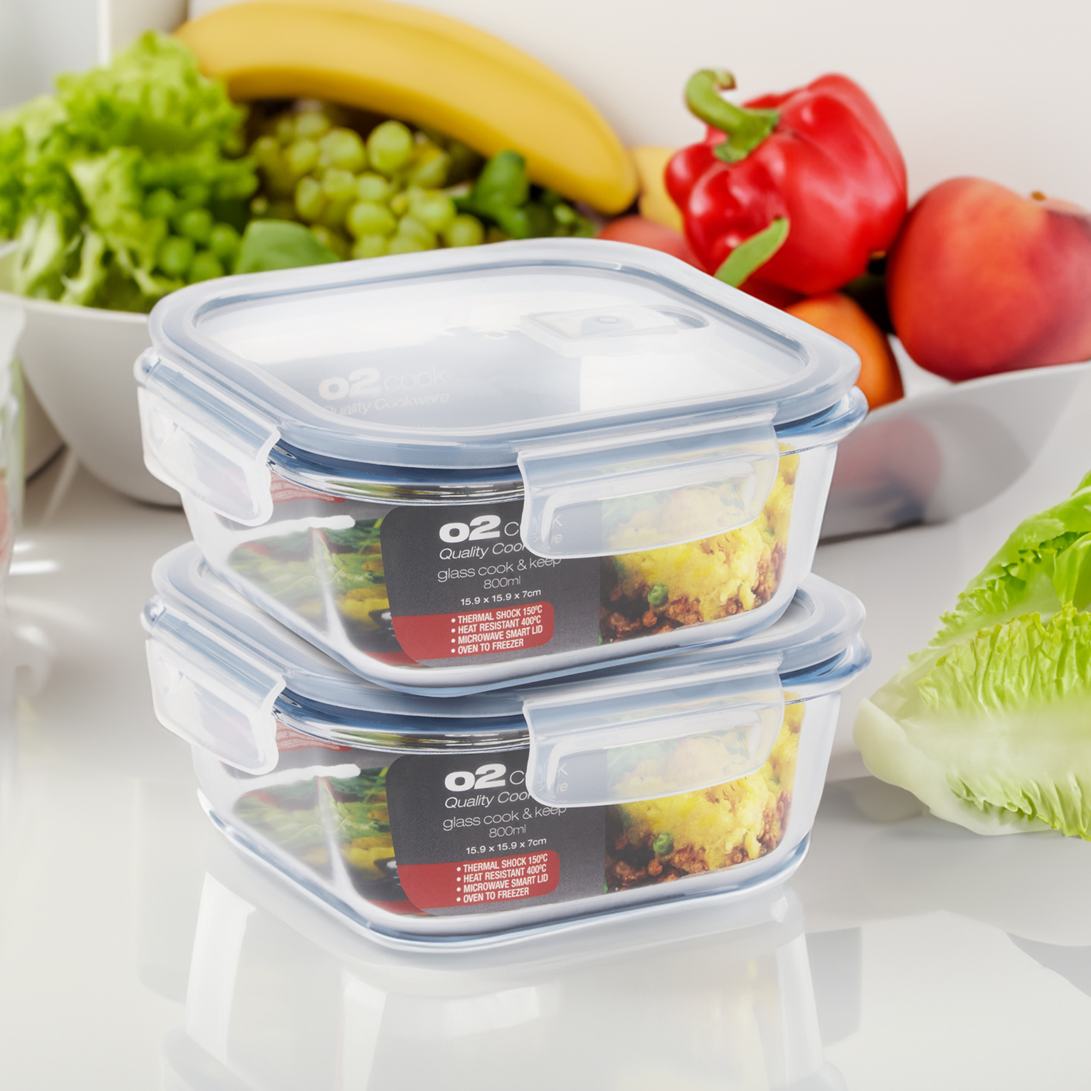 800ml Square Containers