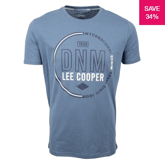 34% off on Lee Cooper Men's Trey Logo T-shirt | OneDayOnly
