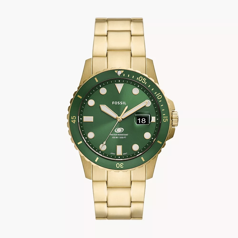 57% off on Fossil Men's Green Dive Watch OneDayOnly