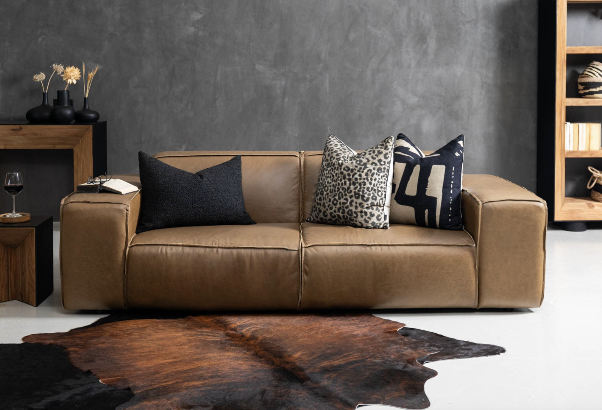 R2,000 off on Jagger 3 Seater Leather Couch | OneDayOnly