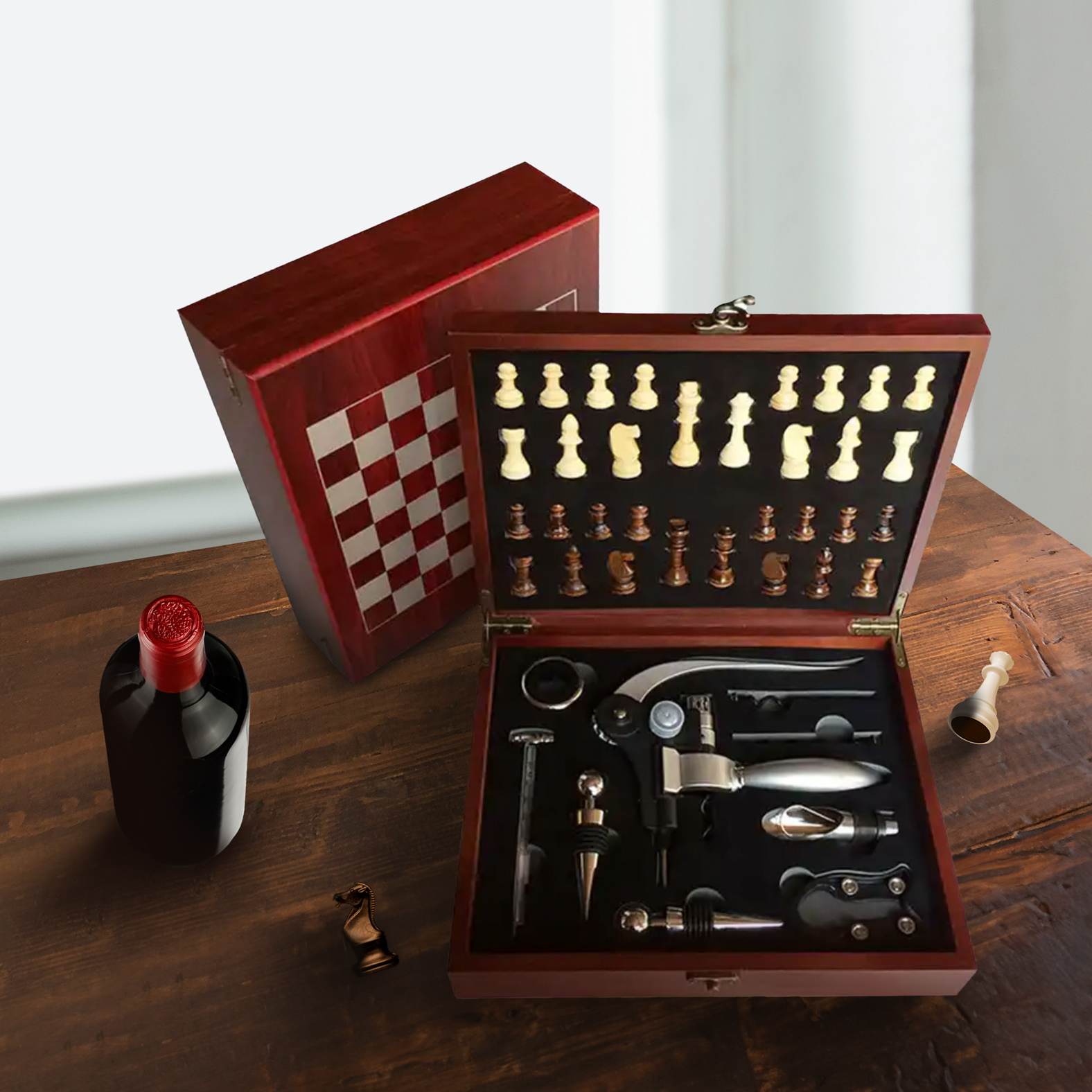 Styling illustration (Wine bottle not included)