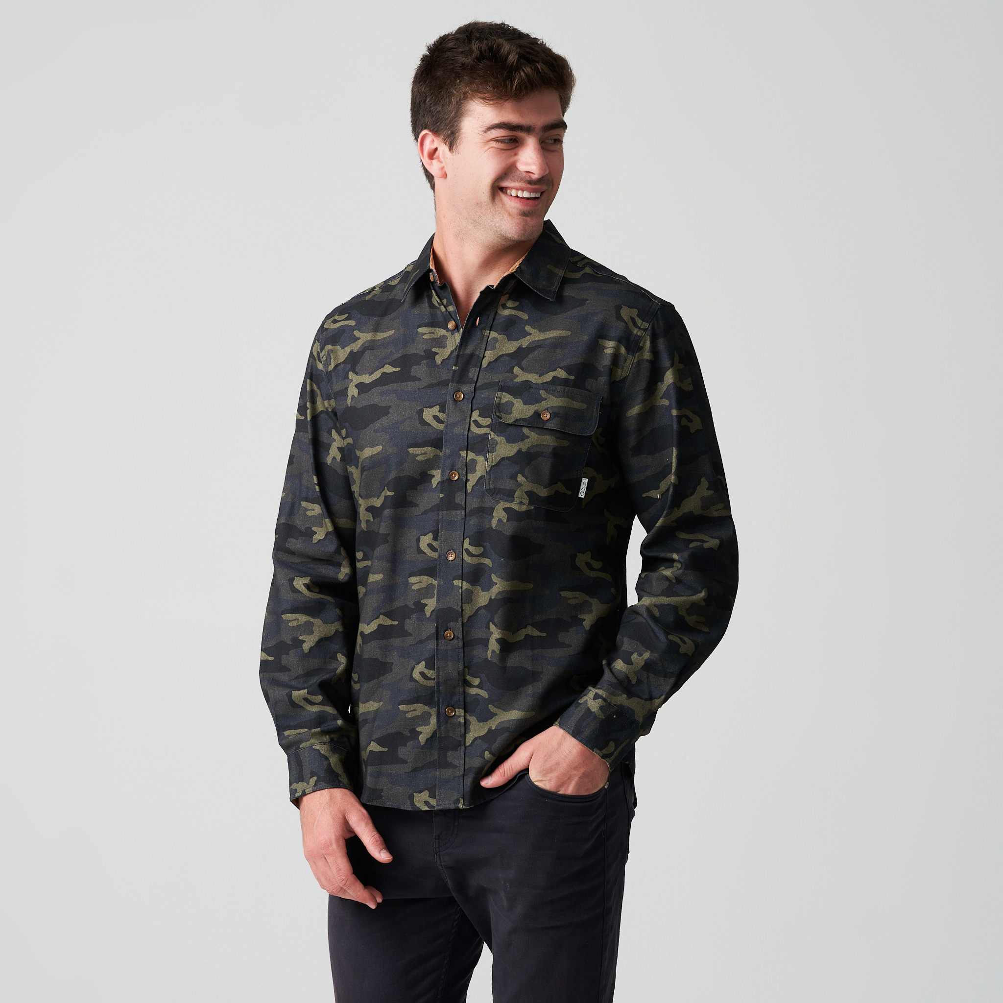 31 off on Teesav Men's Camo Flannel Shirt OneDayOnly