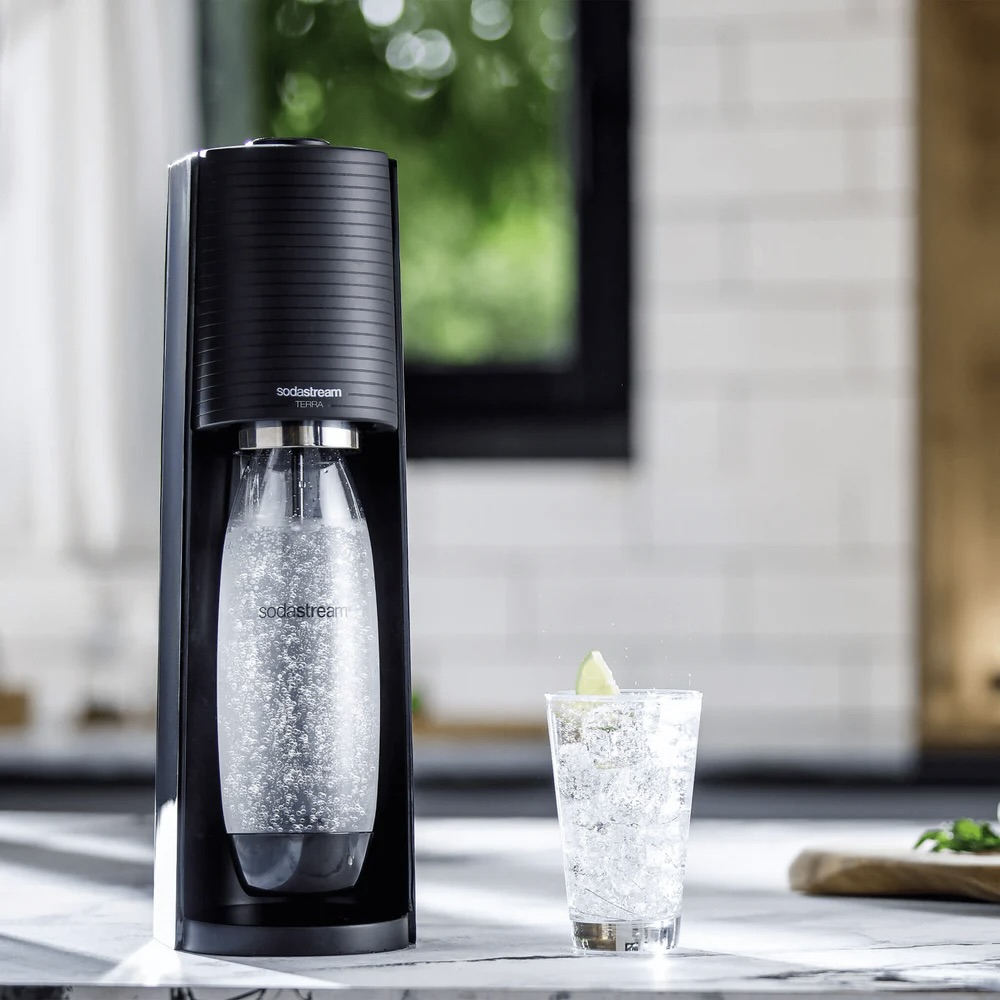 Terra Sparkling Water Machine with 3x Fuse PET Bottles