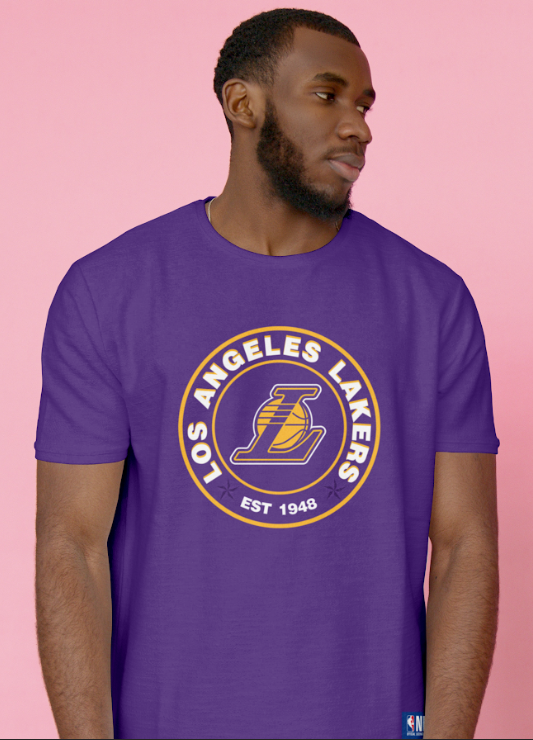 29 off on NBA Men's LA Lakers Print Tee OneDayOnly