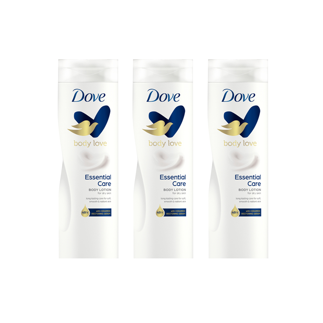 Dove 3x 400ml Body Lotions OneDayOnly