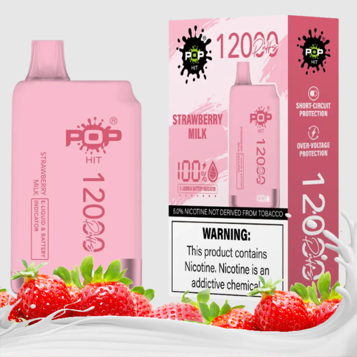 strawberry milk disposable vape Puff Bar Pre-Filled Disposable Pod main image 0