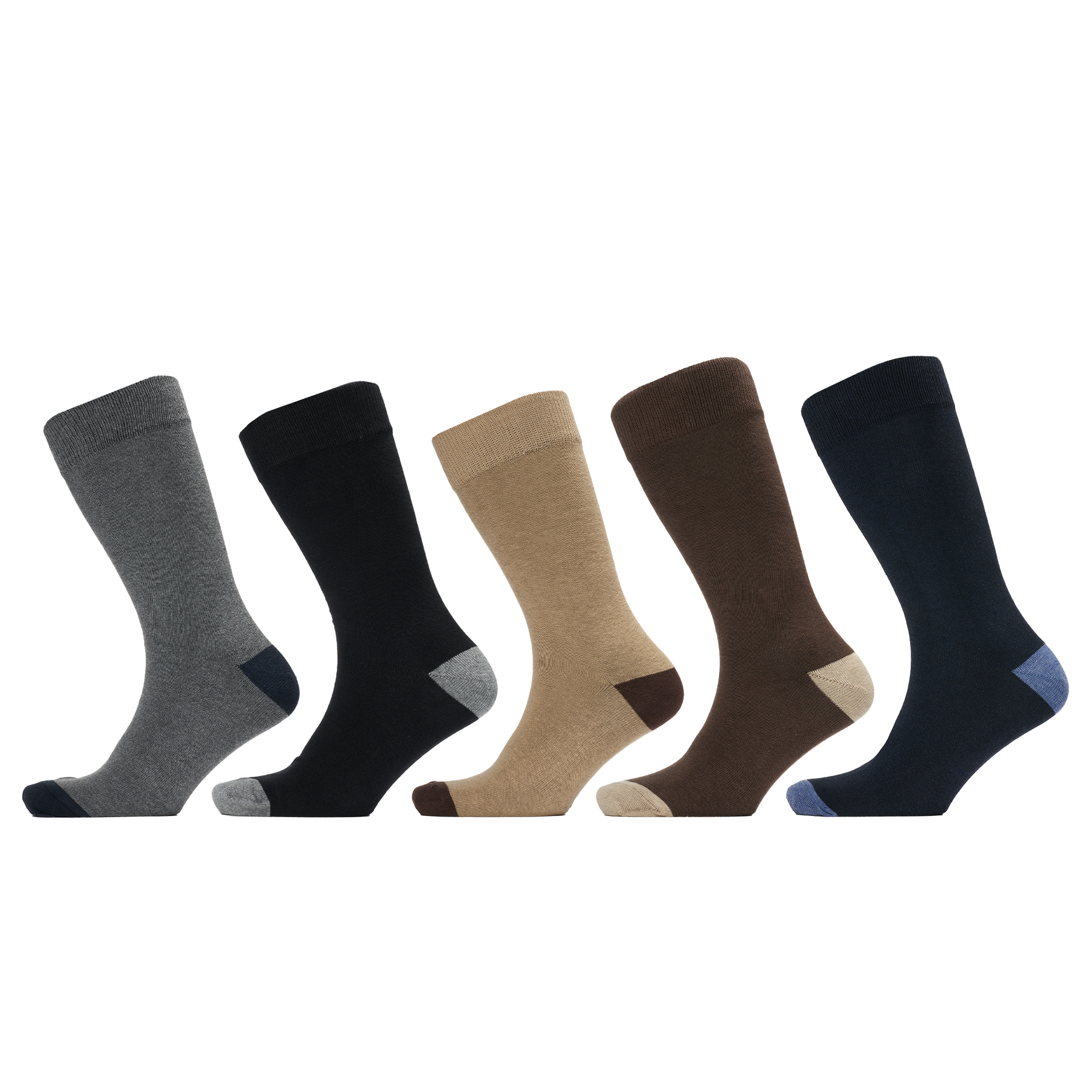 5x Men's Mixed Dress Socks