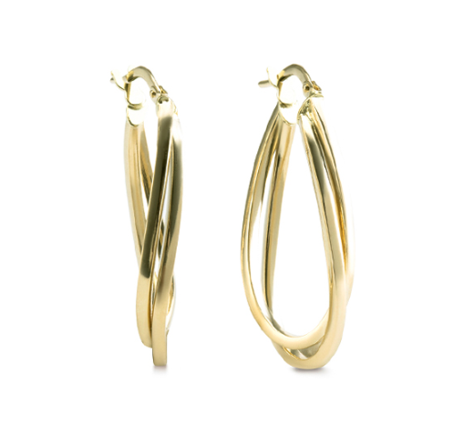 Single Meadow Hoop Earring 9K