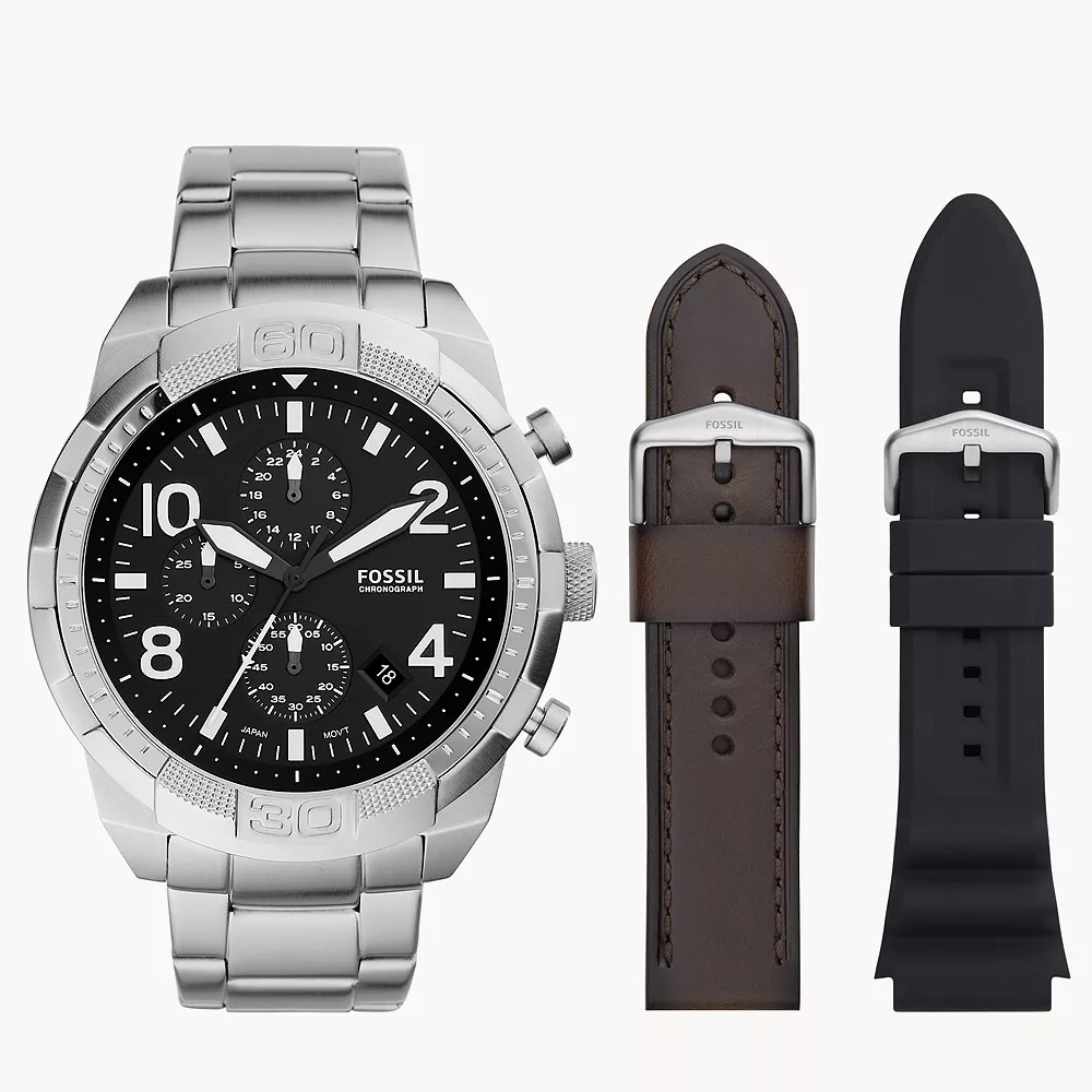 52 off on Fossil Men's Bronson Watch Set OneDayOnly