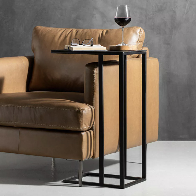 Rectangular Metal Arm Table