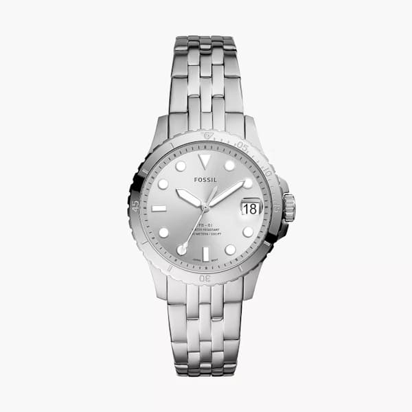 Ladies FB-01 Three-Hand Date Stainless Steel Watch