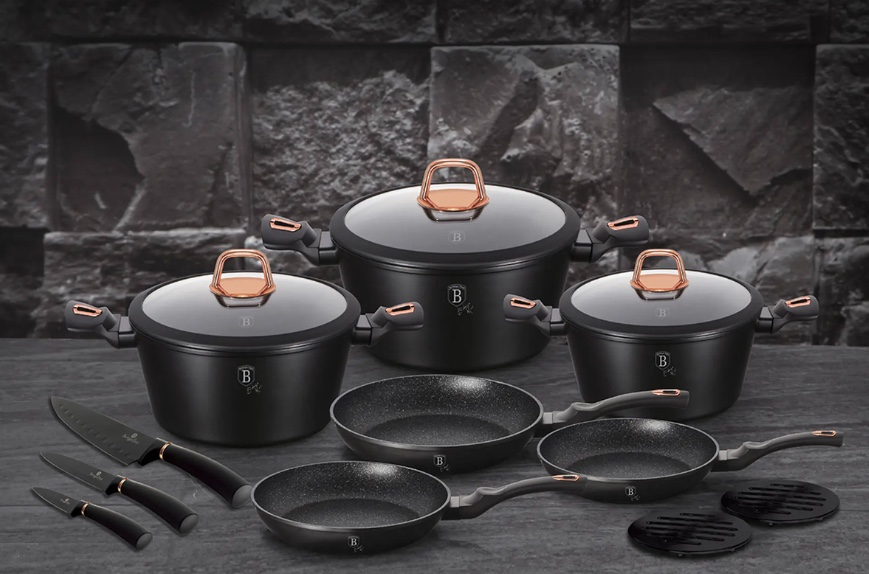 29% Off On Berlinger Haus 14-Piece Cookware Set | OneDayOnly