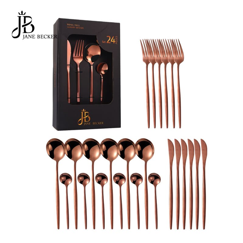24-Piece Stainless Steel Cutlery Set