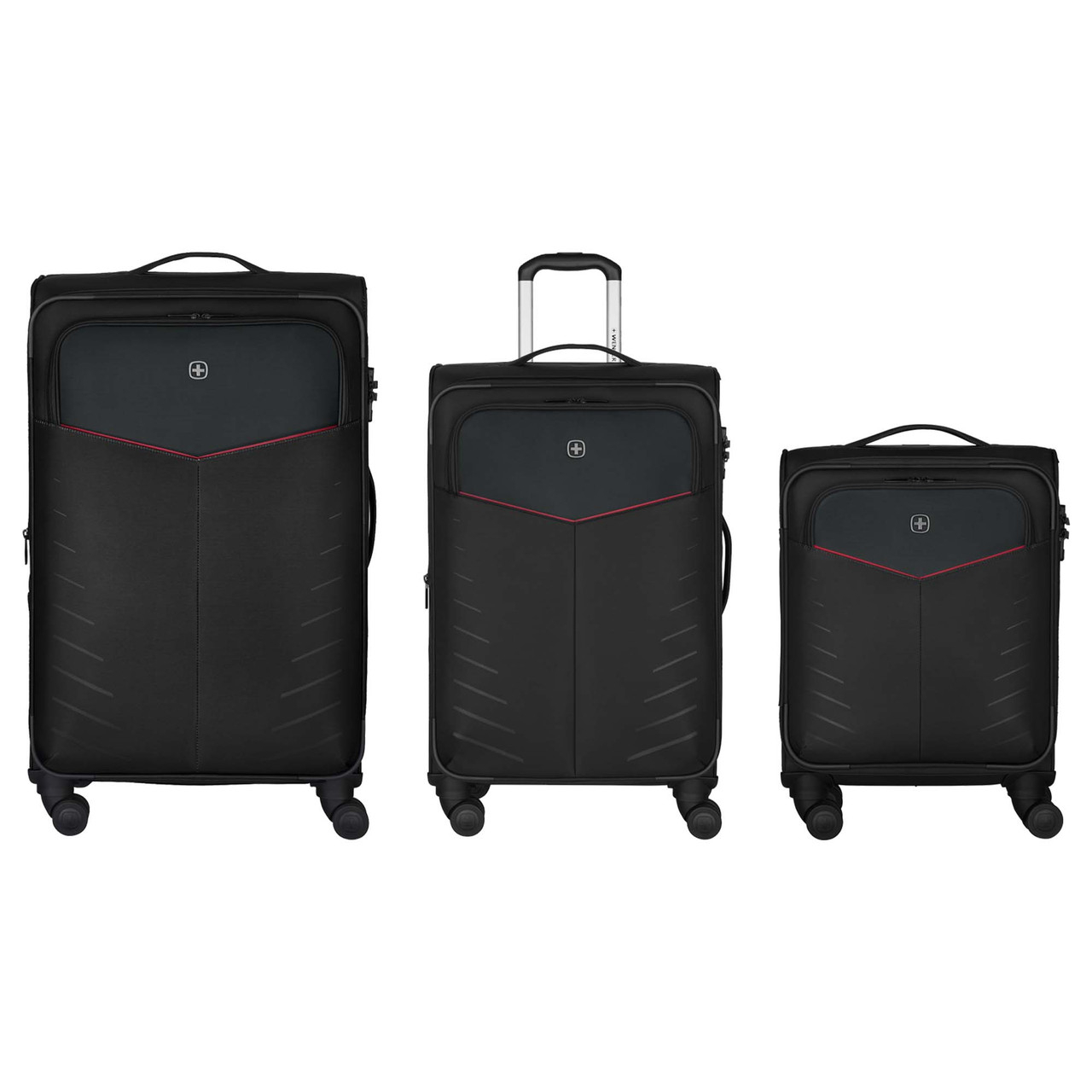 Syght Black Softside Trolley Spinner