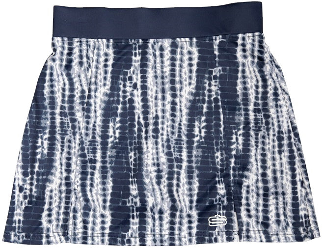 Ladies Shibori Printed Stretch Skort