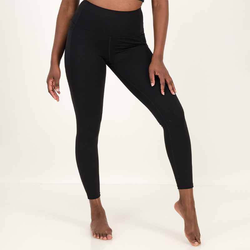 Ladies 4-Way Stretch Leggings With Pockets