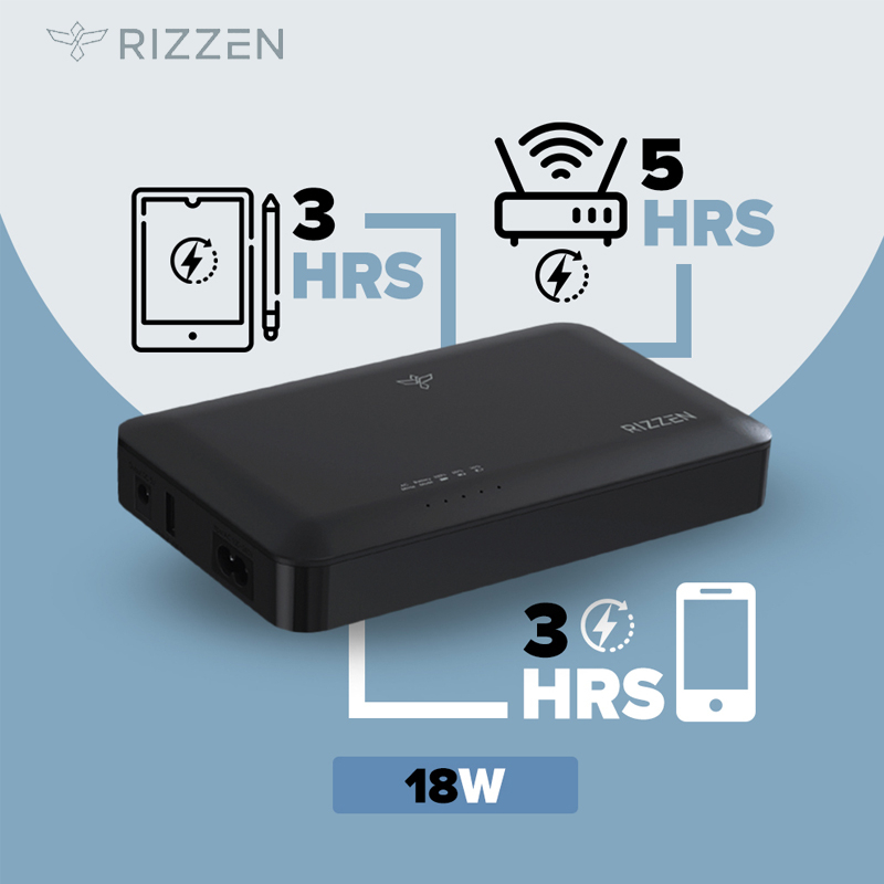 82% off on Rizzen 18W Mini DC UPS | OneDayOnly