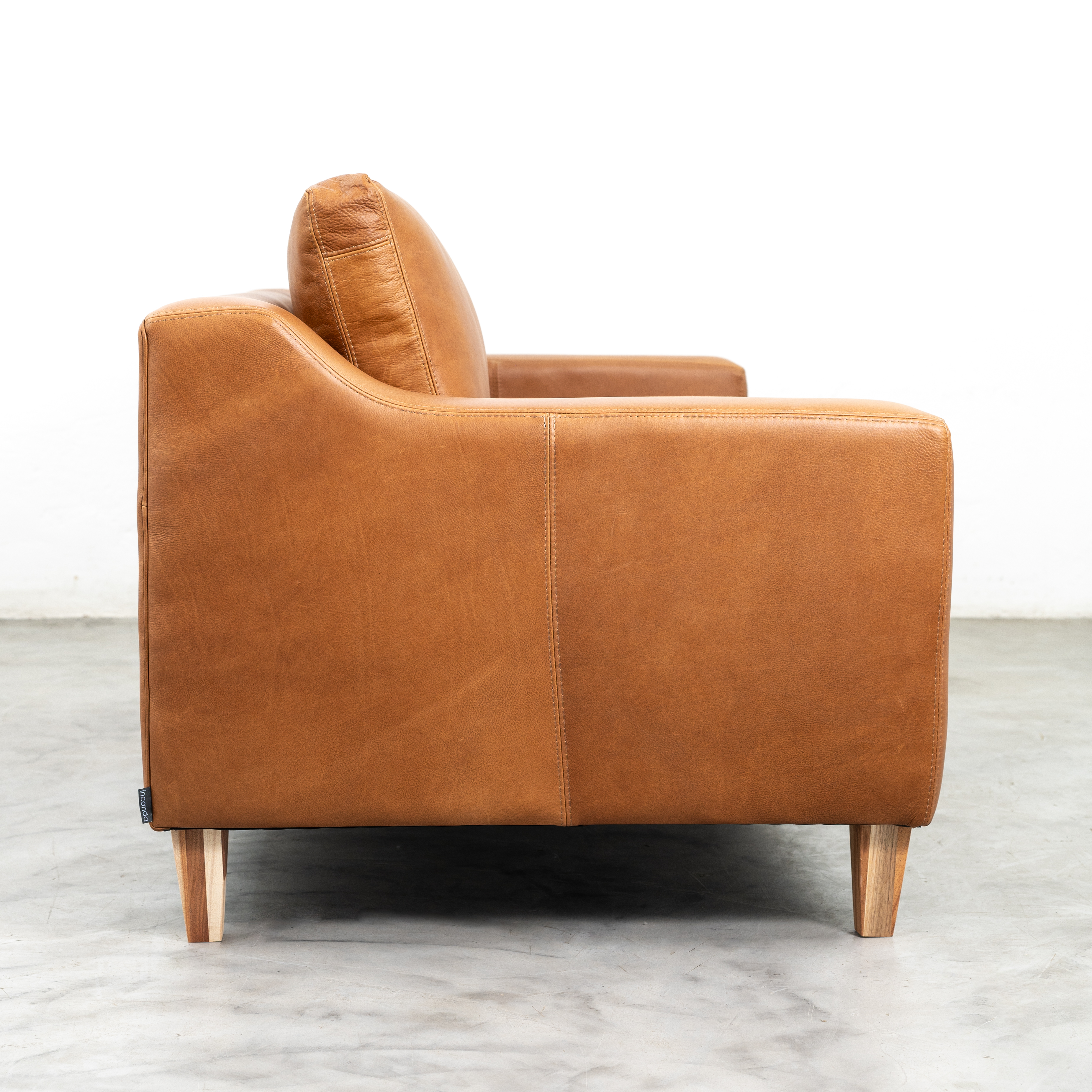 R4,200 off on 1.8m Douglas Bovine Naku Ginger Leather Couch