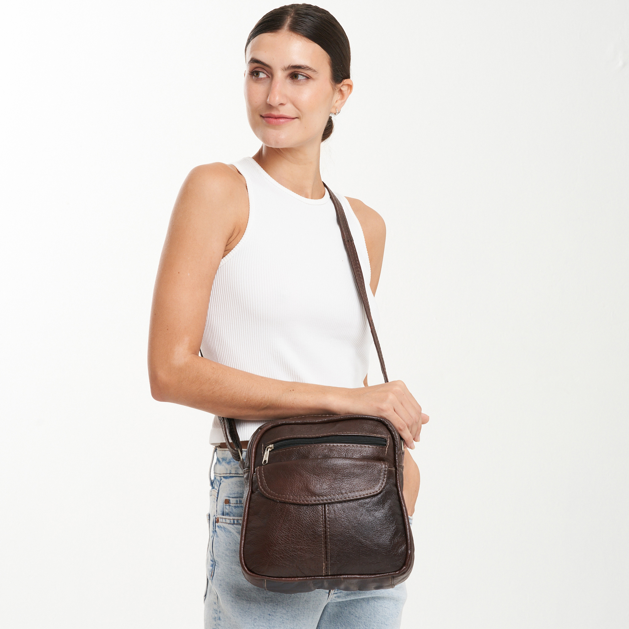 45% off on Earthling Leather Crossbody Satchel | OneDayOnly