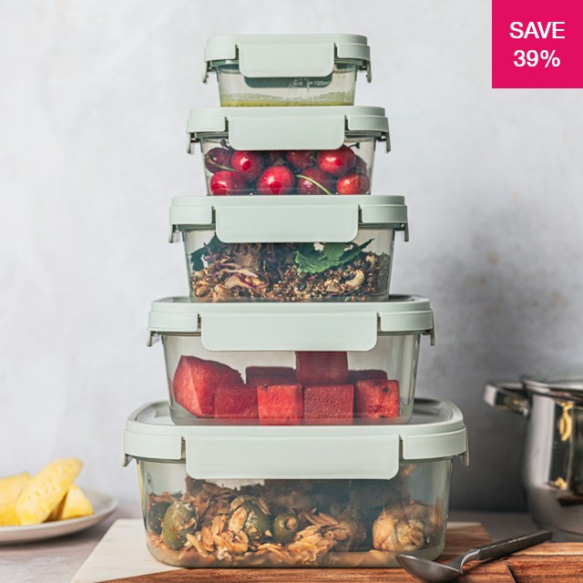 Locknlock Storage Set 39% off on LocknLock 5-Piece Container Set | OneDayOnly