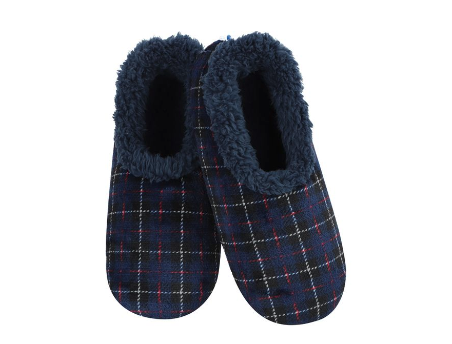 24% off on Snoozies Men's Plaid Fleece Slippers | OneDayOnly