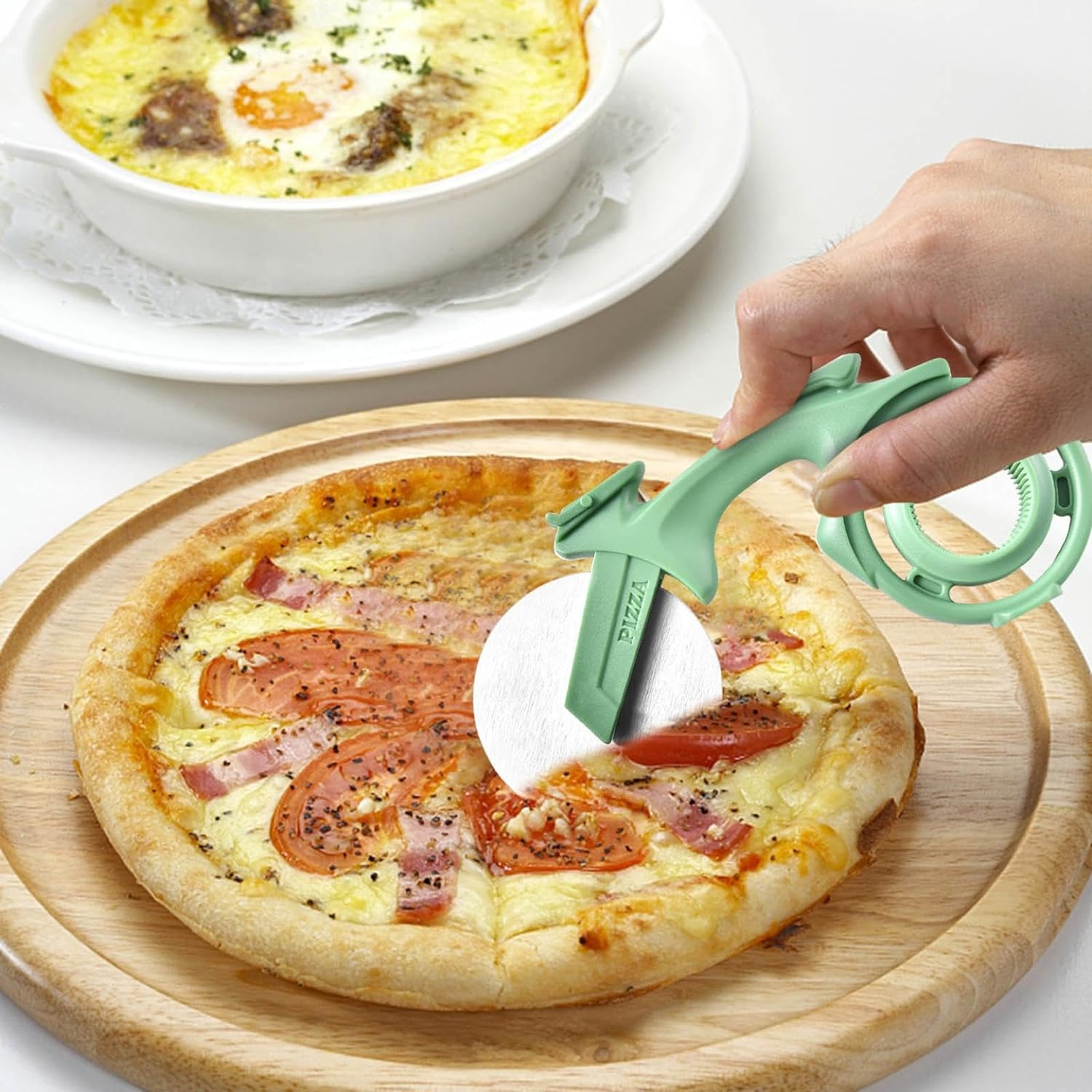 50% off on 2x Stainless Steel Pizza Cutters | OneDayOnly