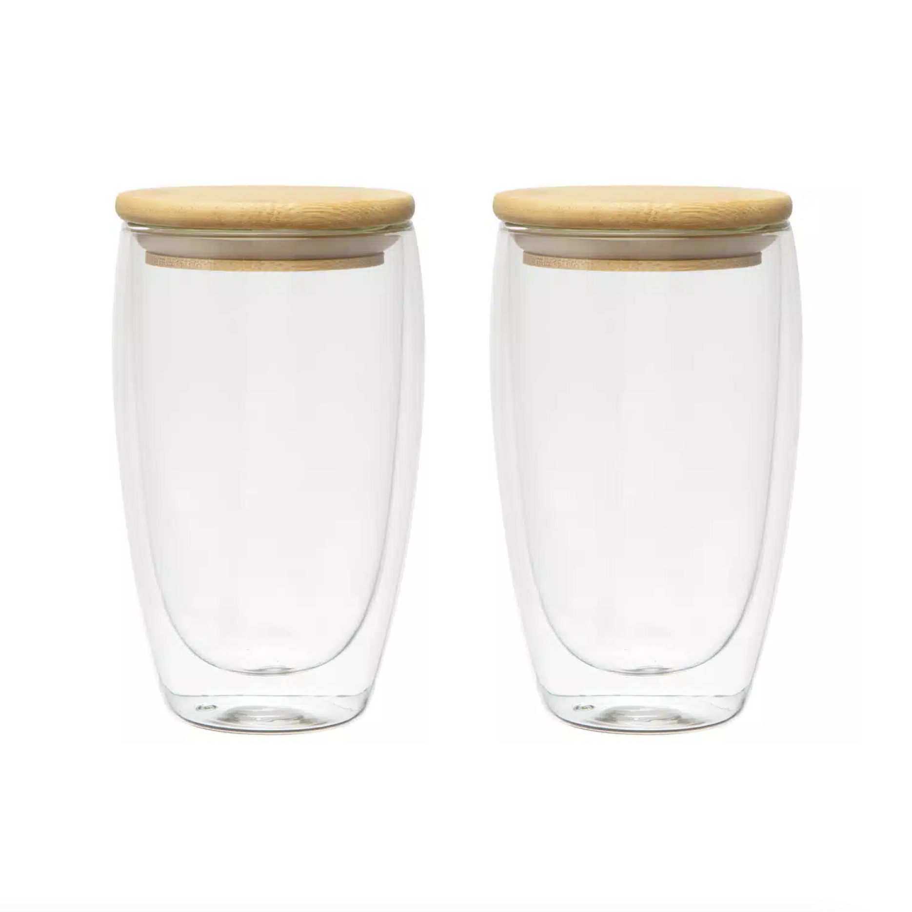 2 Piece Double Walled Glass Cup main image 0